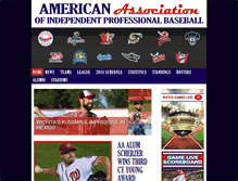 Tablet Screenshot of americanassociationbaseball.com